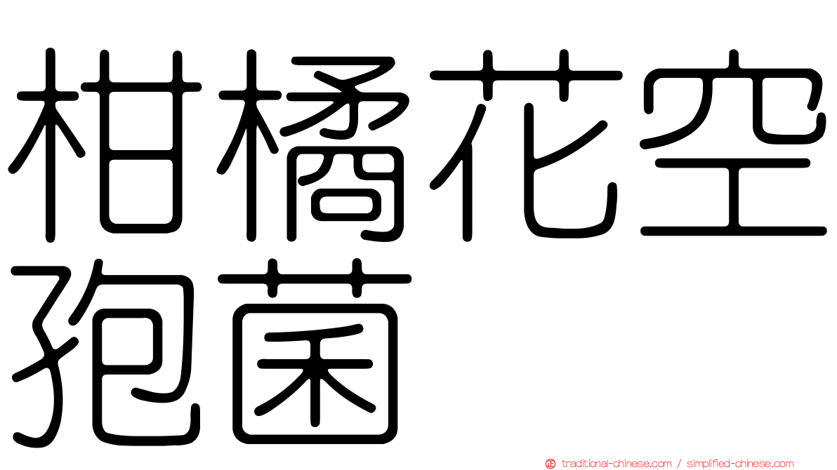 柑橘花空孢菌