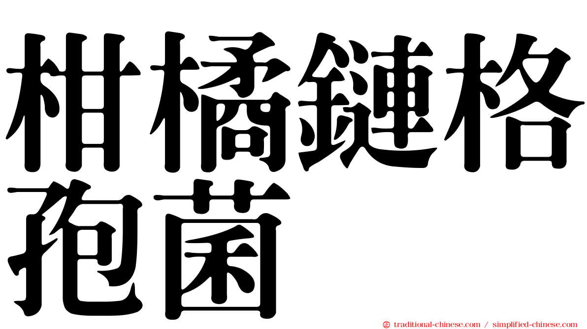 柑橘鏈格孢菌