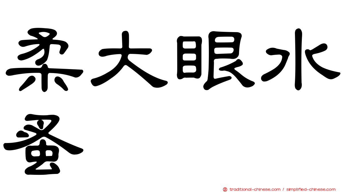 柔大眼水蚤