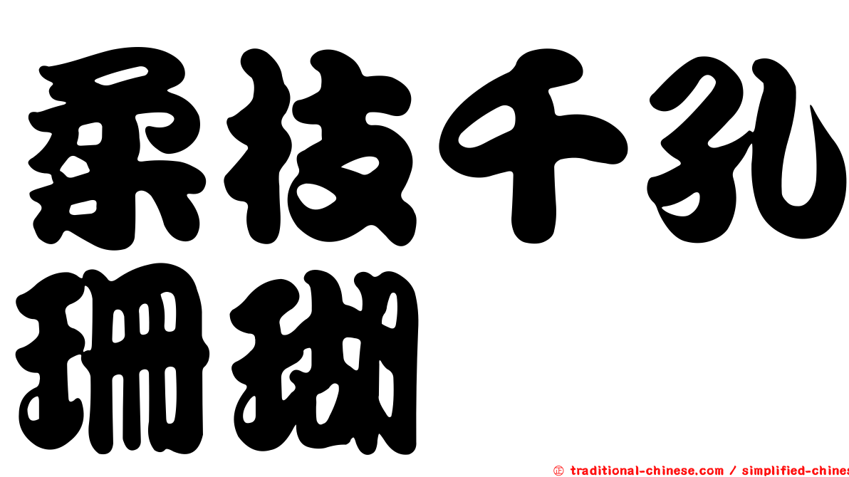柔枝千孔珊瑚