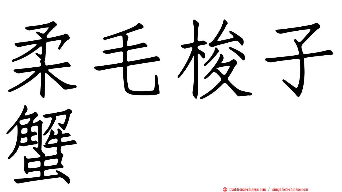 柔毛梭子蟹