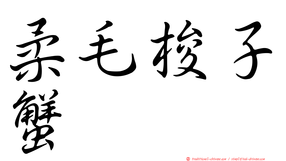 柔毛梭子蟹