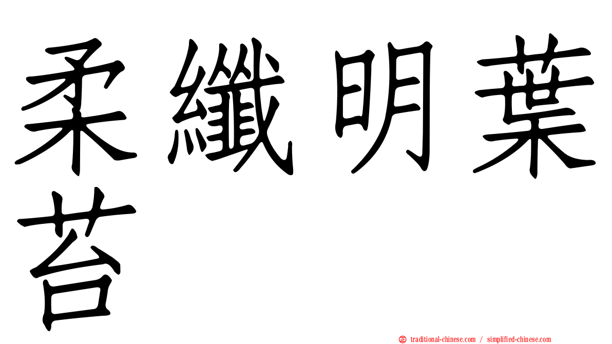 柔纖明葉苔