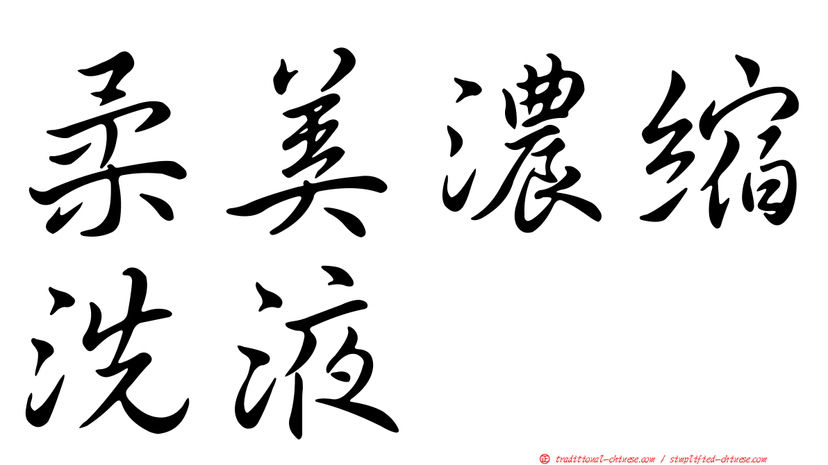 柔美濃縮洗液
