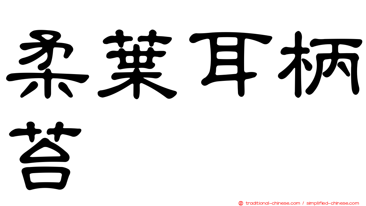 柔葉耳柄苔