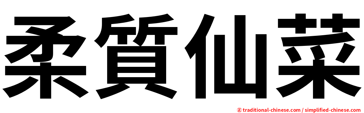 柔質仙菜