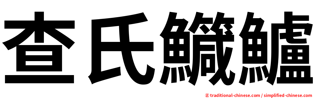 查氏鱵鱸