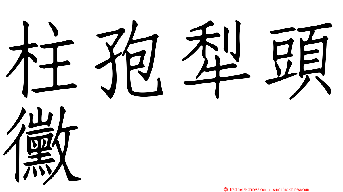 柱孢犁頭黴