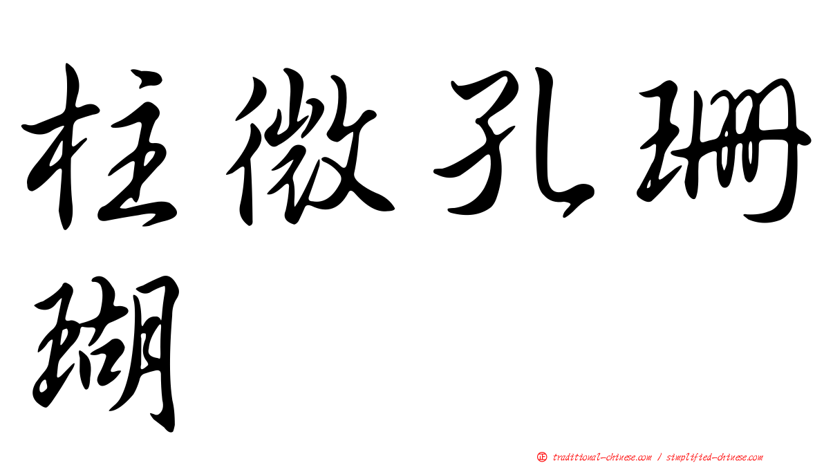柱微孔珊瑚