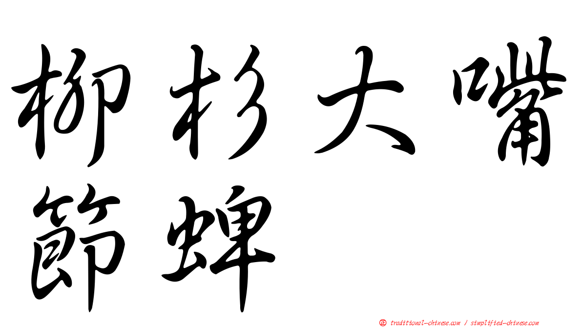 柳杉大嘴節蜱