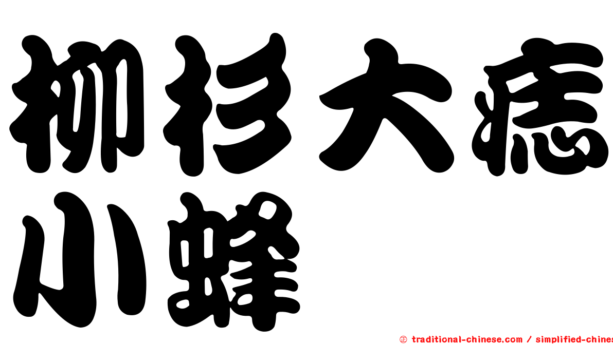 柳杉大痣小蜂