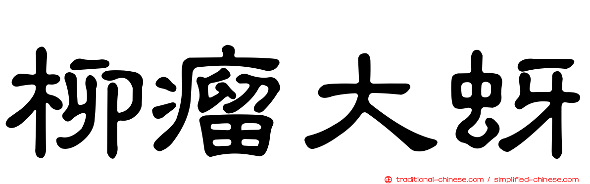 柳瘤大蚜