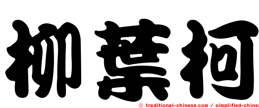 柳葉柯