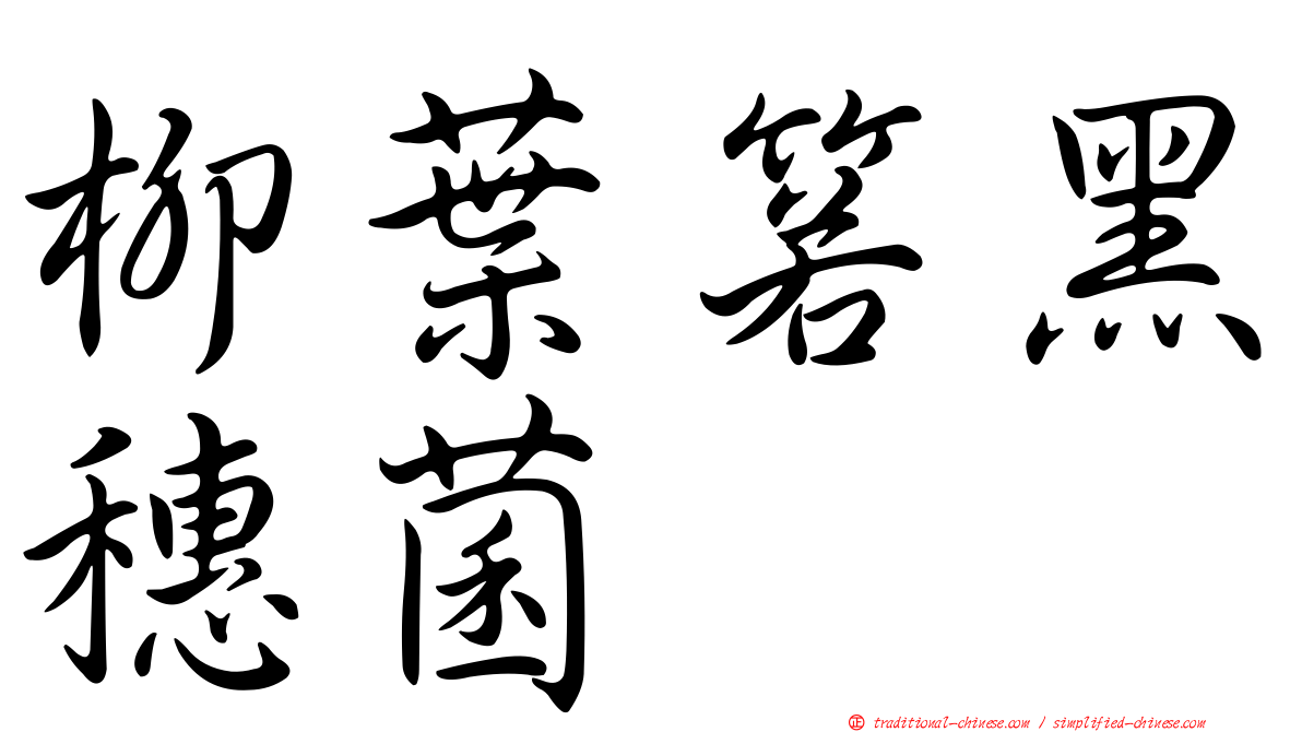 柳葉箬黑穗菌