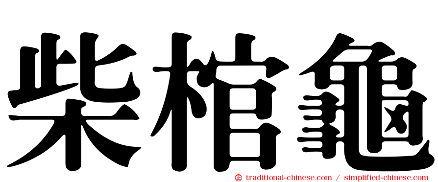 柴棺龜