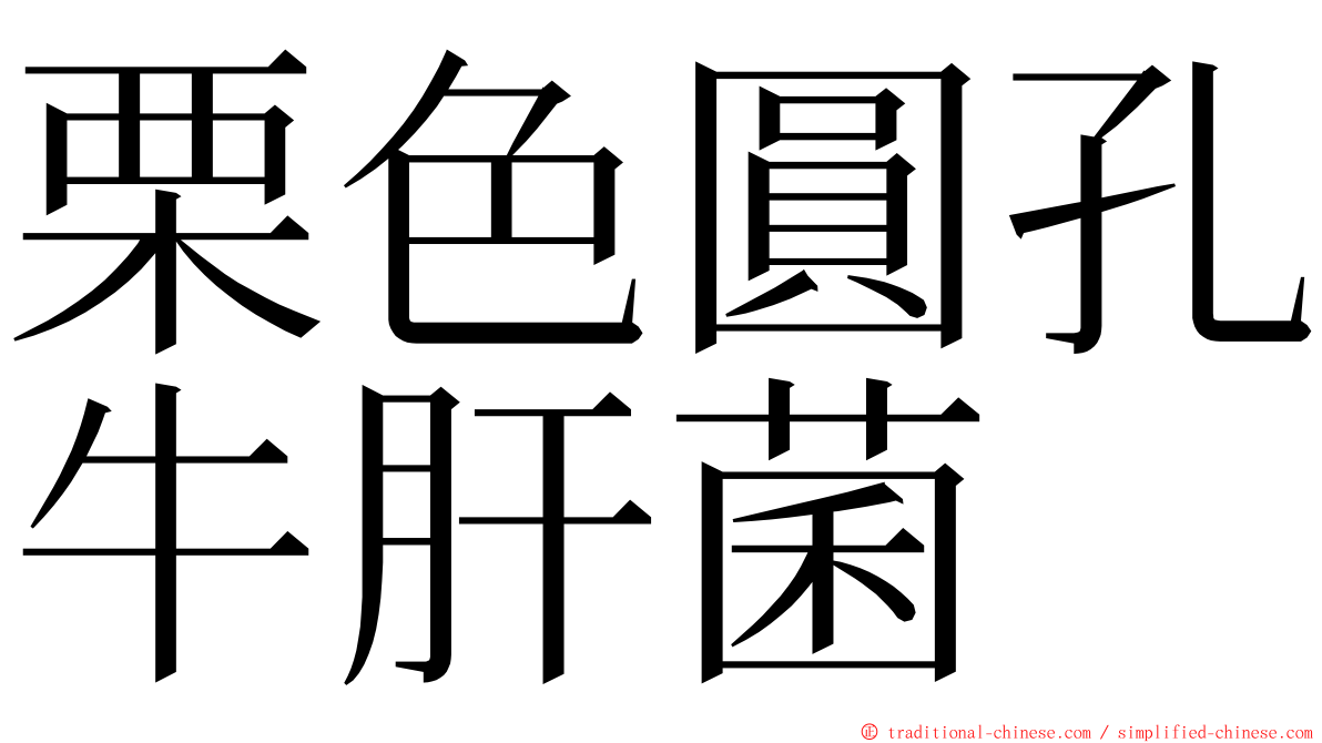 栗色圓孔牛肝菌 ming font