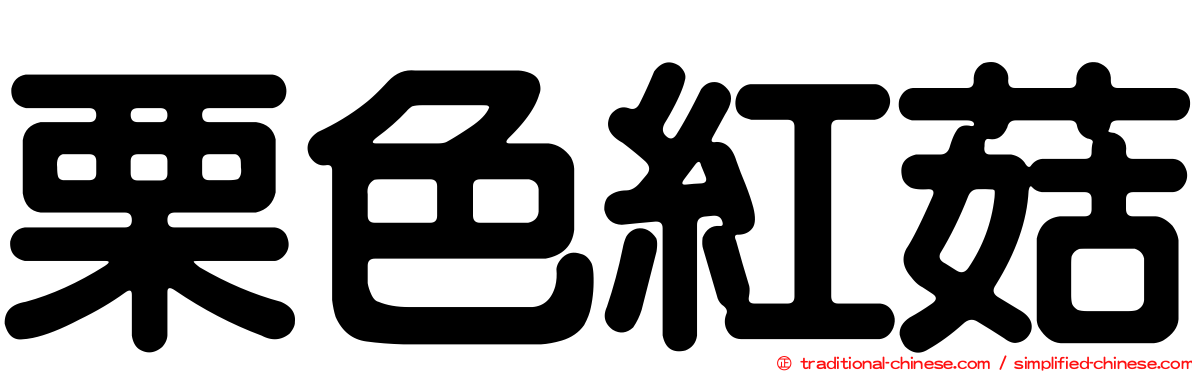 栗色紅菇