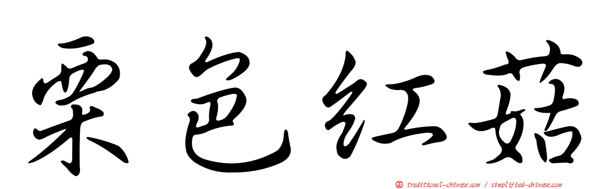 栗色紅菇