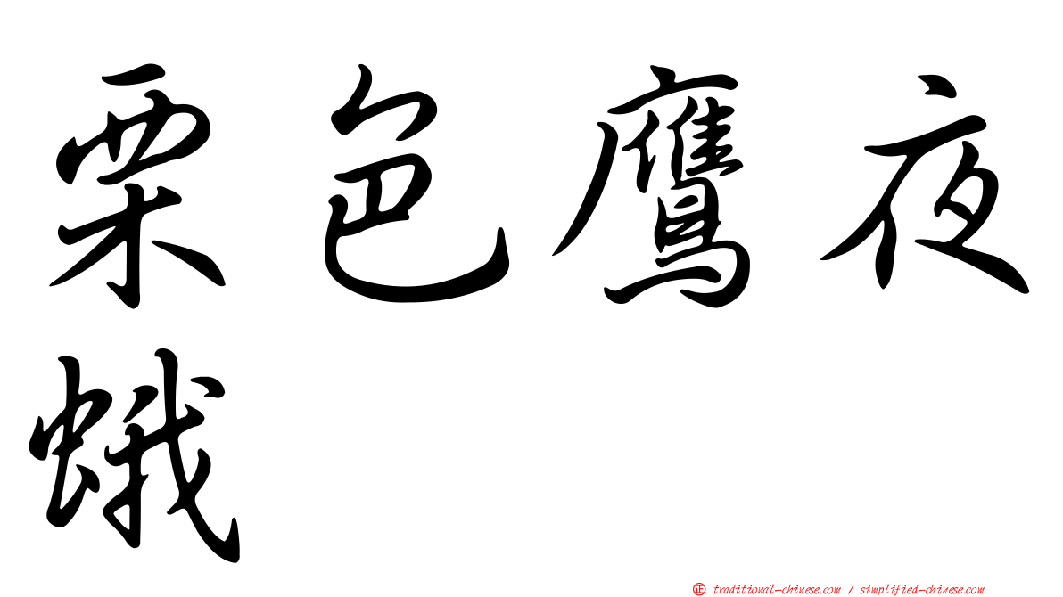 栗色鷹夜蛾