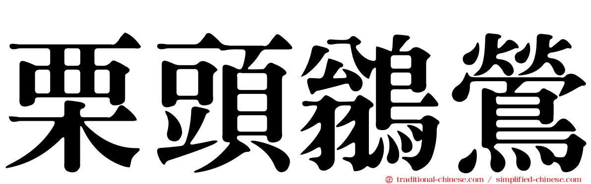 栗頭鶲鶯