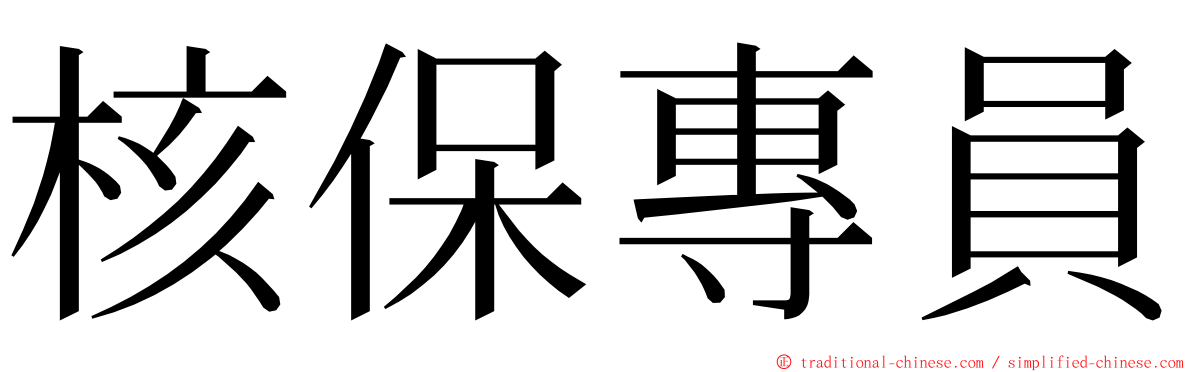 核保專員 ming font