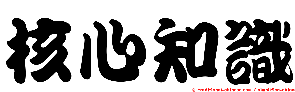 核心知識