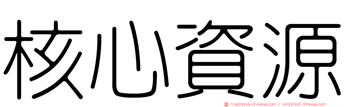 核心資源