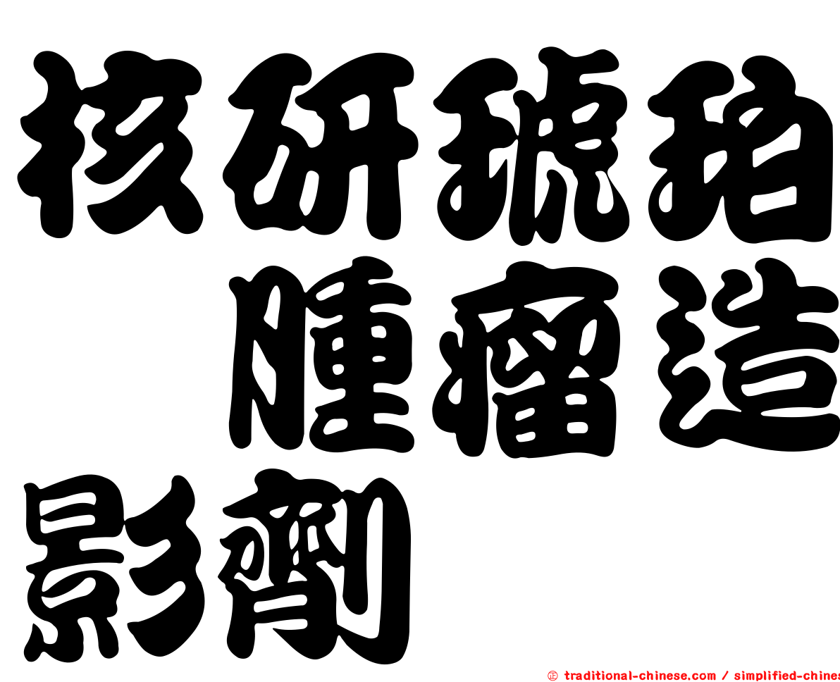 核研琥珀鎝腫瘤造影劑