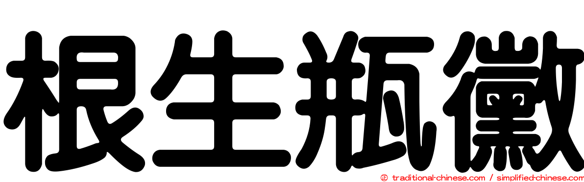 根生瓶黴