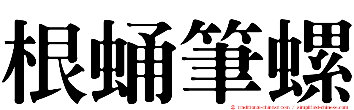 根蛹筆螺