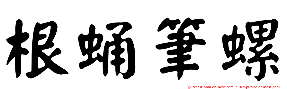 根蛹筆螺
