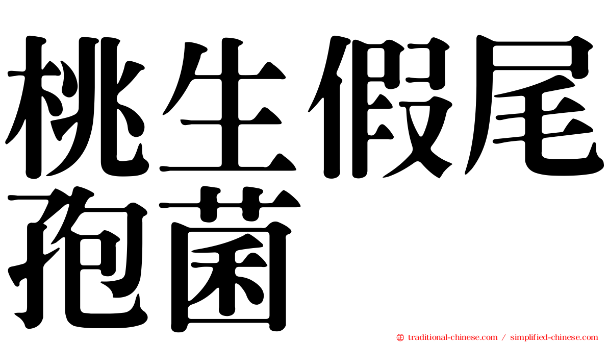 桃生假尾孢菌