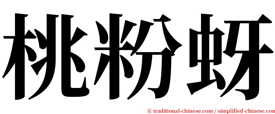 桃粉蚜 serif font