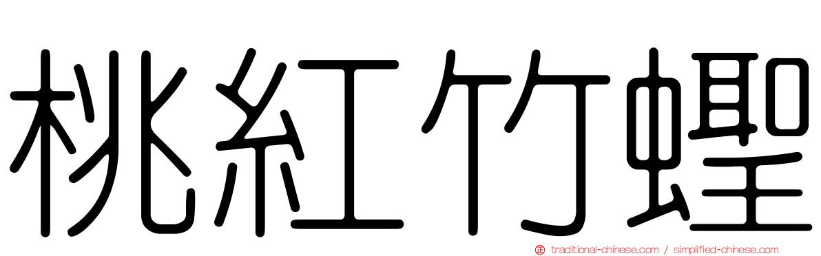 桃紅竹蟶