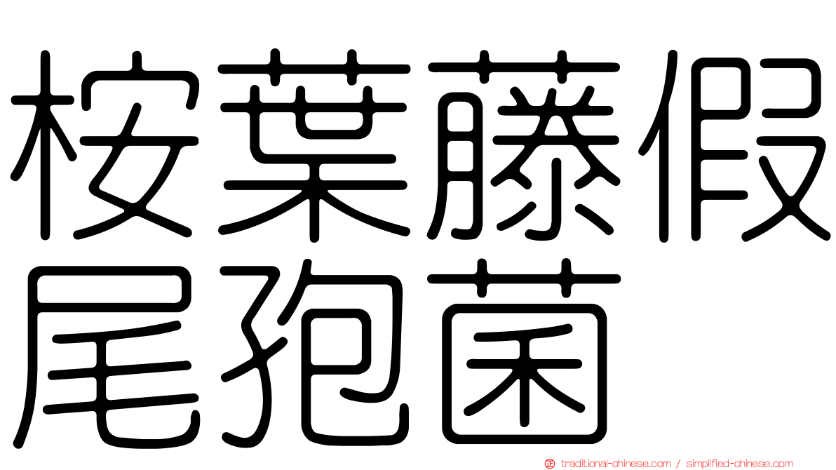 桉葉藤假尾孢菌