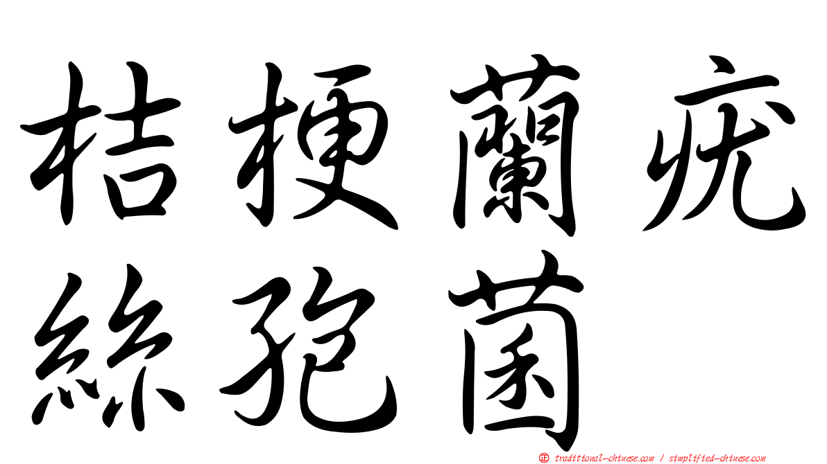 桔梗蘭疣絲孢菌