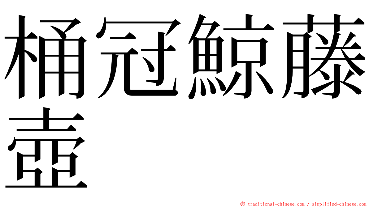 桶冠鯨藤壺 ming font
