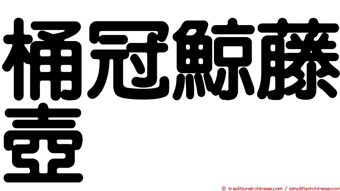桶冠鯨藤壺