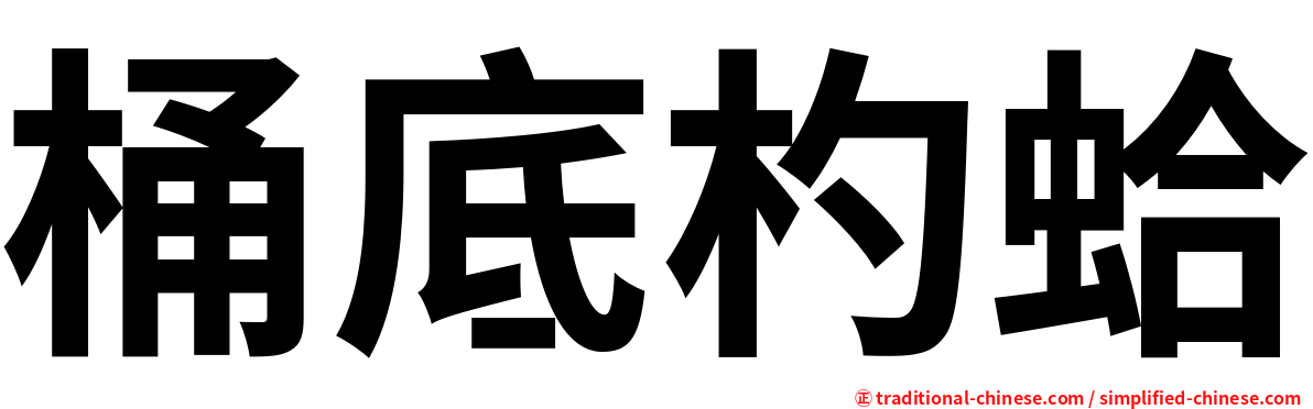 桶底杓蛤