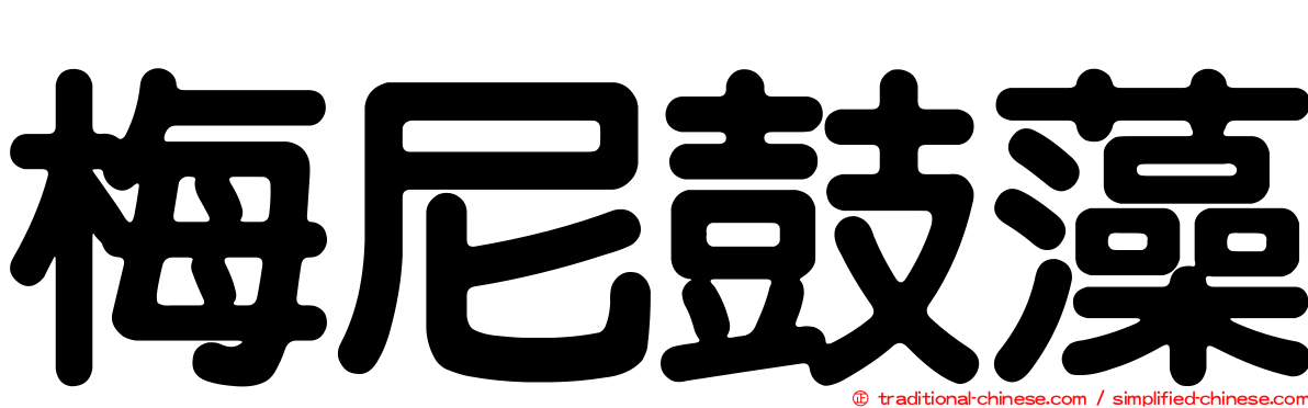 梅尼鼓藻