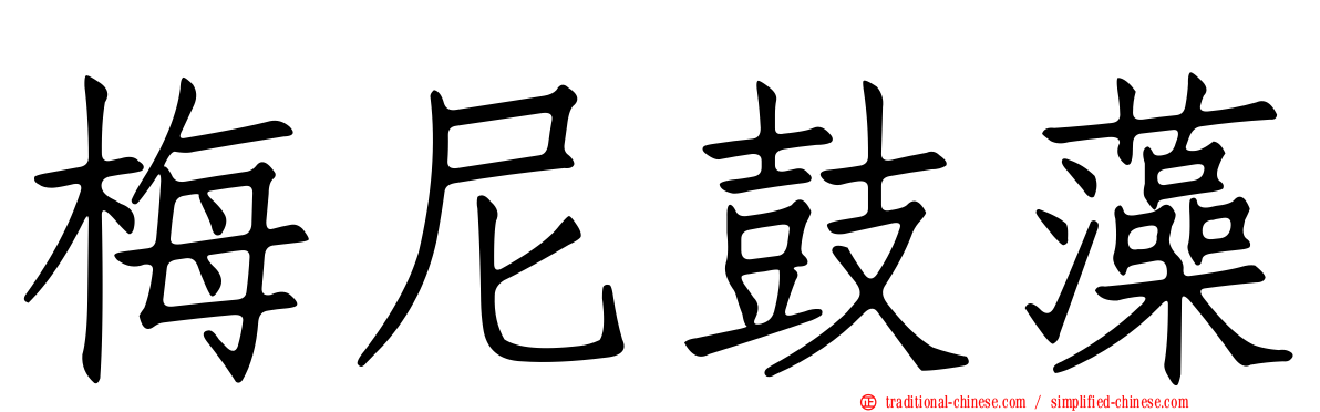 梅尼鼓藻