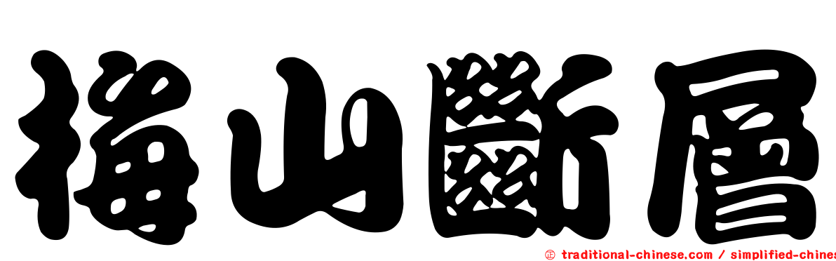 梅山斷層