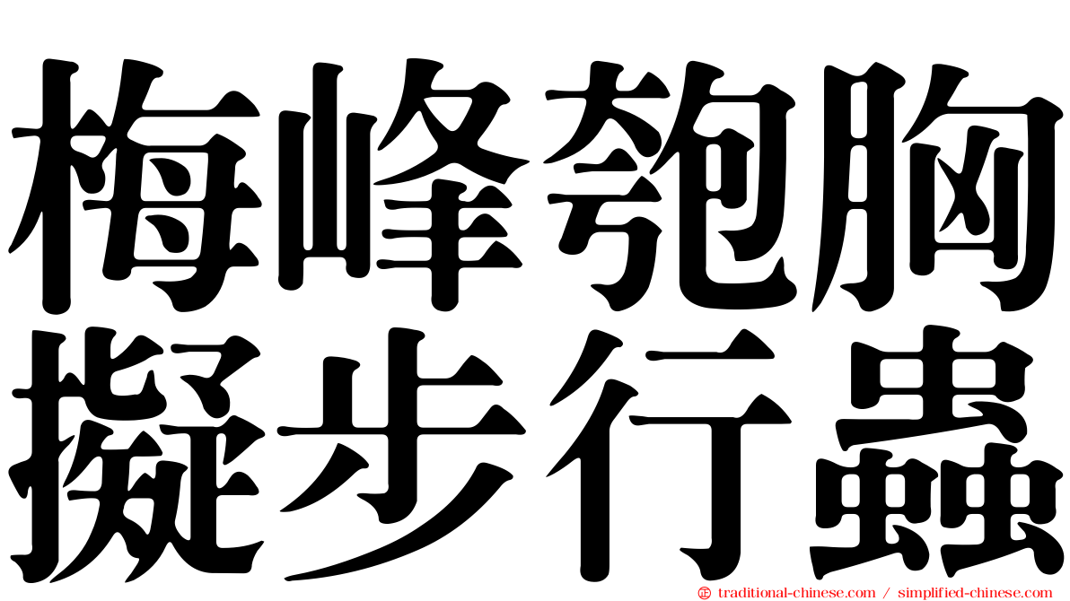 梅峰匏胸擬步行蟲