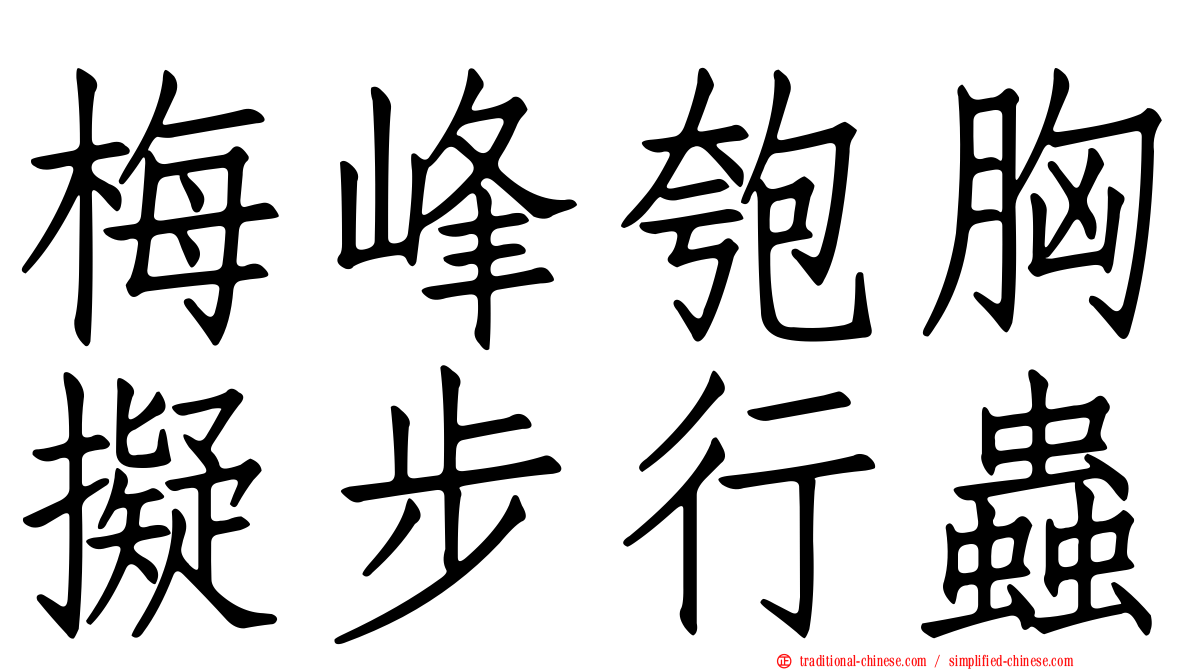 梅峰匏胸擬步行蟲