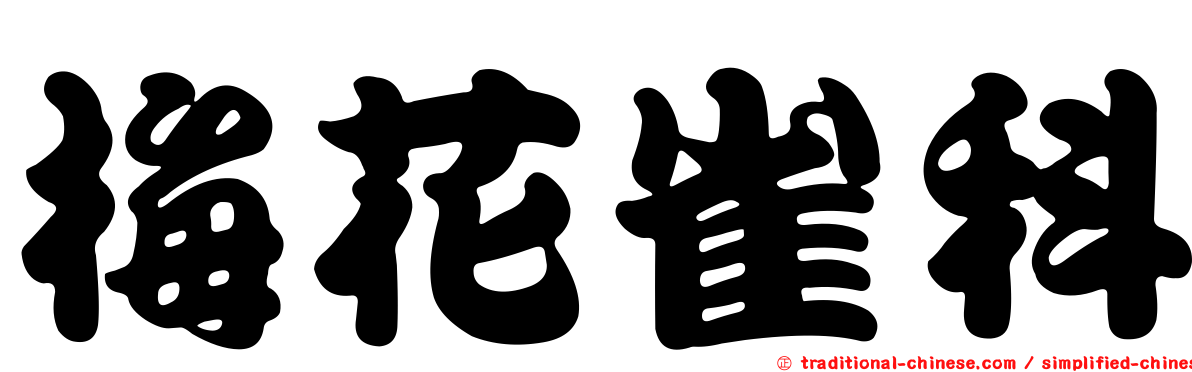 梅花雀科