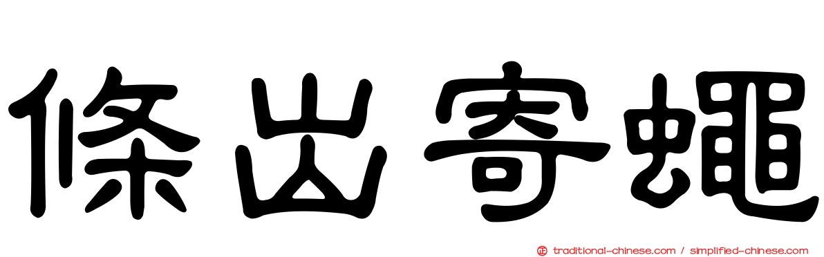條出寄蠅