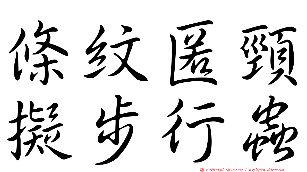 條紋匿頸擬步行蟲