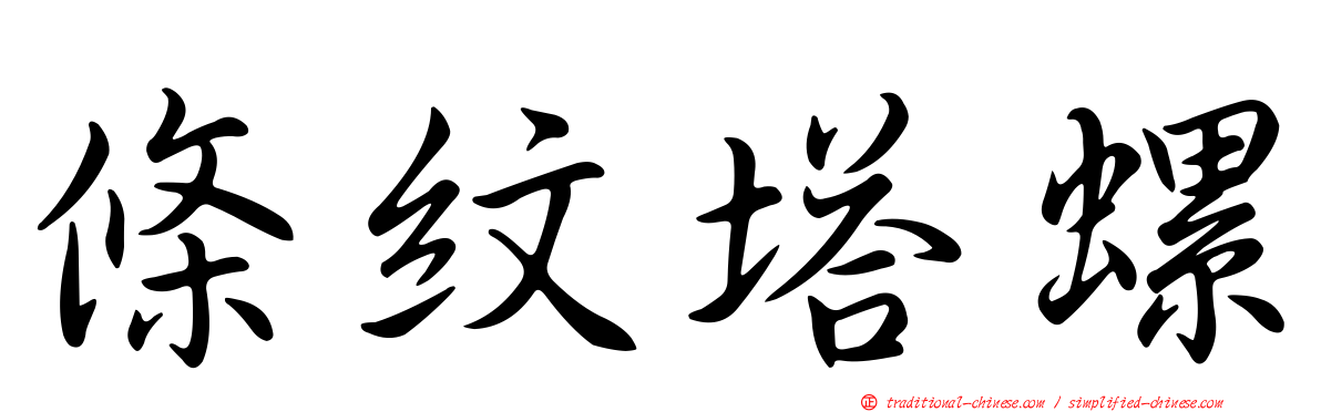 條紋塔螺