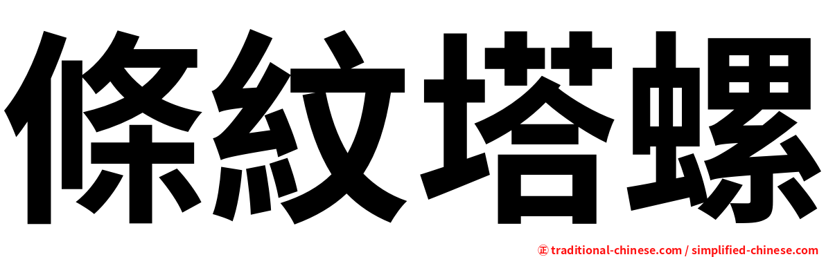 條紋塔螺