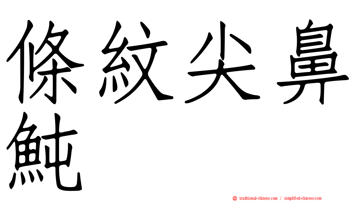 條紋尖鼻魨